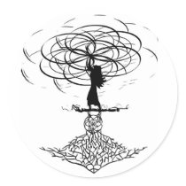 Flower of Life Round Stickers