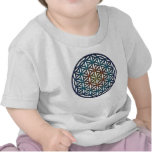 Flower of Life (yellow orange blue gradient) T Shirt