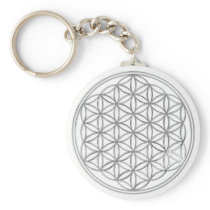 Flower Of Live / silver Keychains