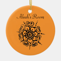 Flower Of Love (Henna) Christmas Ornament
