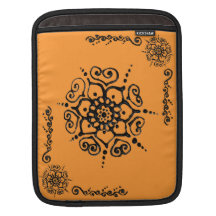 Flower Of Love (Henna) iPad Sleeves
