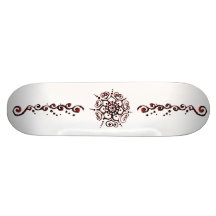 Flower Of Love (Henna) (Orange) Skate Board Decks