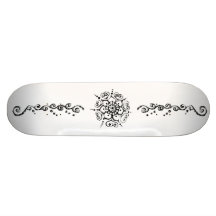 Flower Of Love (Henna) (Silver/effect) Skate Boards