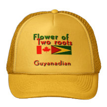 Flower of two roots guyanese-canadian trucker hat