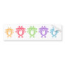 Flower Owl's Sticker Bumper Sticker