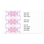 Flower Pattern in Orange and Purple. Business Cards