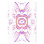 Flower Pattern in Orange and Purple. Business Card Template