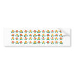 Flower Pattern: Vector Drawing: Bumper Sticker