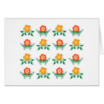 Flower Pattern: Vector Drawing: Cards