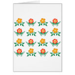 Flower Pattern: Vector Drawing: Card