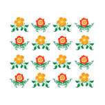Flower Pattern: Vector Drawing: t-shirts