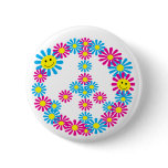 Flower Peace Sign w/Smiley Faces