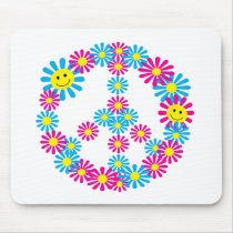Flower Peace Sign w/Smiley Faces