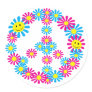 Flower Peace Sign w/Smiley Faces