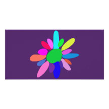 Flower Photo Card Template