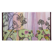 Flower Pigs iPad Folio Case