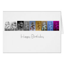 Flower Pop Art : Happy Birthday Cards