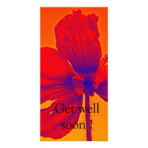 Flower - poppy photo card