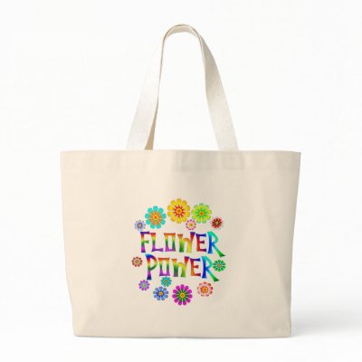 FLOWER POWER TOTE BAGS by TLArnold6