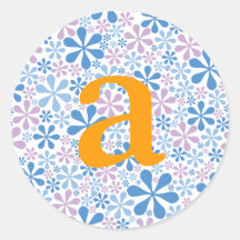 Flower Power Blue Sticker