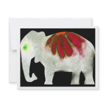 Flower Power Elephant Custom Announcements