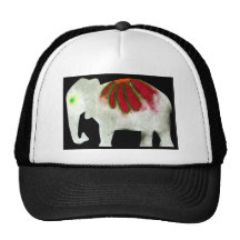 Flower Power Elephant Trucker Hats