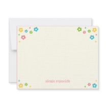 Flower Power Flat Thank You Card