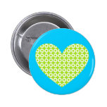 Flower Power Heart Buttons
