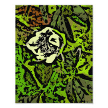 Flower Power in Green Photograph