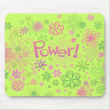 Flower Power Mouse Pad