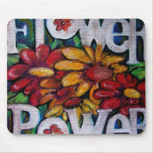 Flower Power Mouse Pads