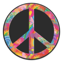 Flower Power Peace | black