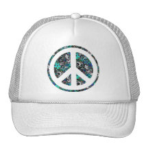 Flower Power Peace II Mesh Hats