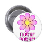 Flower Power Pinback Buttons