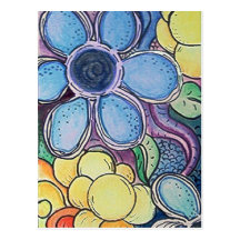 Flower Power Pop postcard