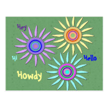 Flower Power Postcard