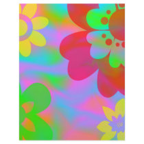 Flower Power Scrapbook Paper Customized Letterhead