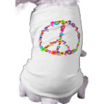 Flower Power Skully Peace Pet Clothing