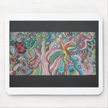 flower power tapis de souris