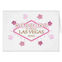 Flower Power WEDDING In Fabulous Las Vegas Card