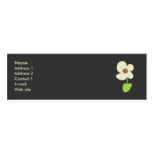 Flower Profile Card - Social Networking Card Business Card Template