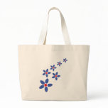 flower rain blue bag