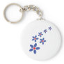 flower rain blue keychains