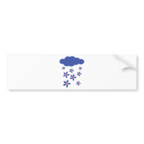 flower rain icon bumper stickers