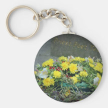 Flower reef at St Pauls cathedral, London Keychains