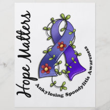 Flower Ribbon 4 Hope Matters Ankylosing Spondyliti Flyers