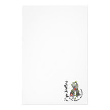 Flower Ribbon 4 Hope Matters Brain Tumour Custom Stationery