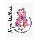 Flower Ribbon 4 Hope Matters Breast Cancer
