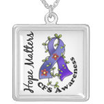 Flower Ribbon 4 Hope Matters CFS necklaces
