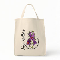Flower Ribbon 4 Hope Matters Crohn's Disease Bag